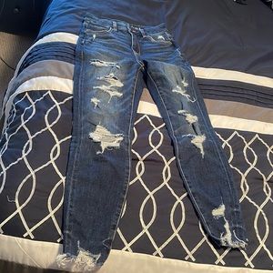 American Eagle jeans, size 0 Short, dark blue